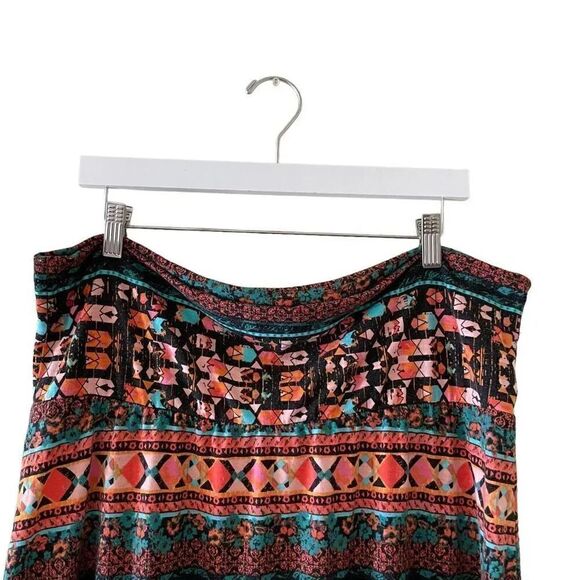 Mossimo Supply & Co Bohemian Aztec Tribal Festivals Multicolor Maxi Women’s Skir - Picture 2 of 10